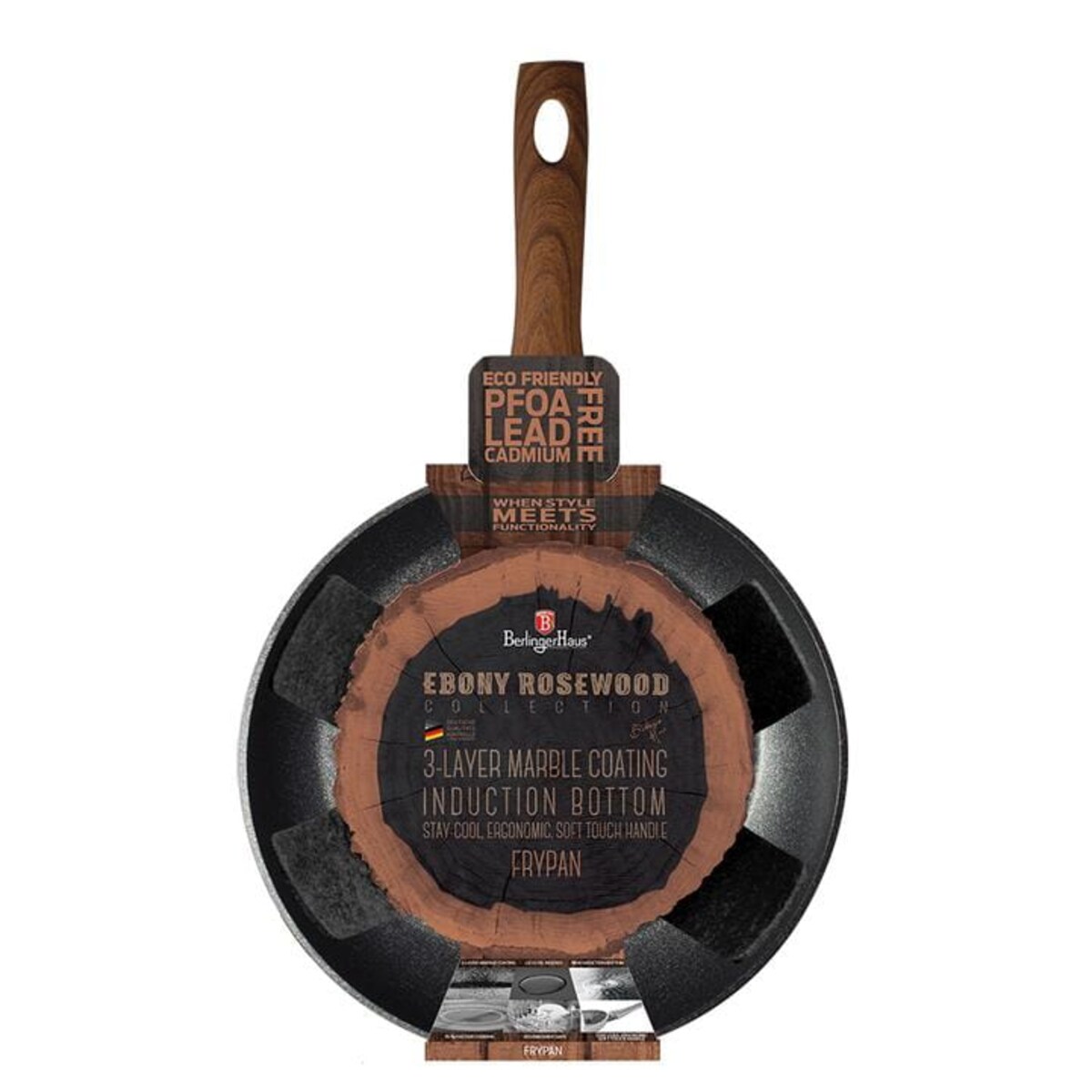 Patelnia 24cm Ebony Rosewood Berlinger Haus BH-1713