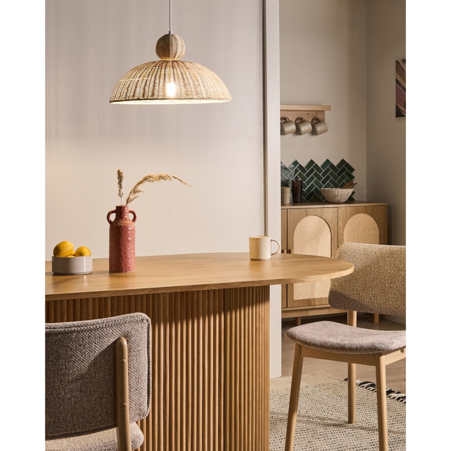 Lampa wisząca SUERTE Rattan Naturalny