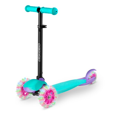 Hulajnoga trójkołowa składana dla dzieci Ricokids Loco turkusowo-różowa