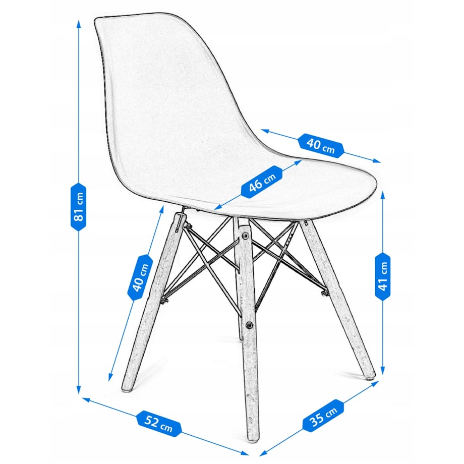 KRZESŁO SKANDYNAWSKIE do KUCHNI salonu JADALNI kuchenne RÓŻOWE