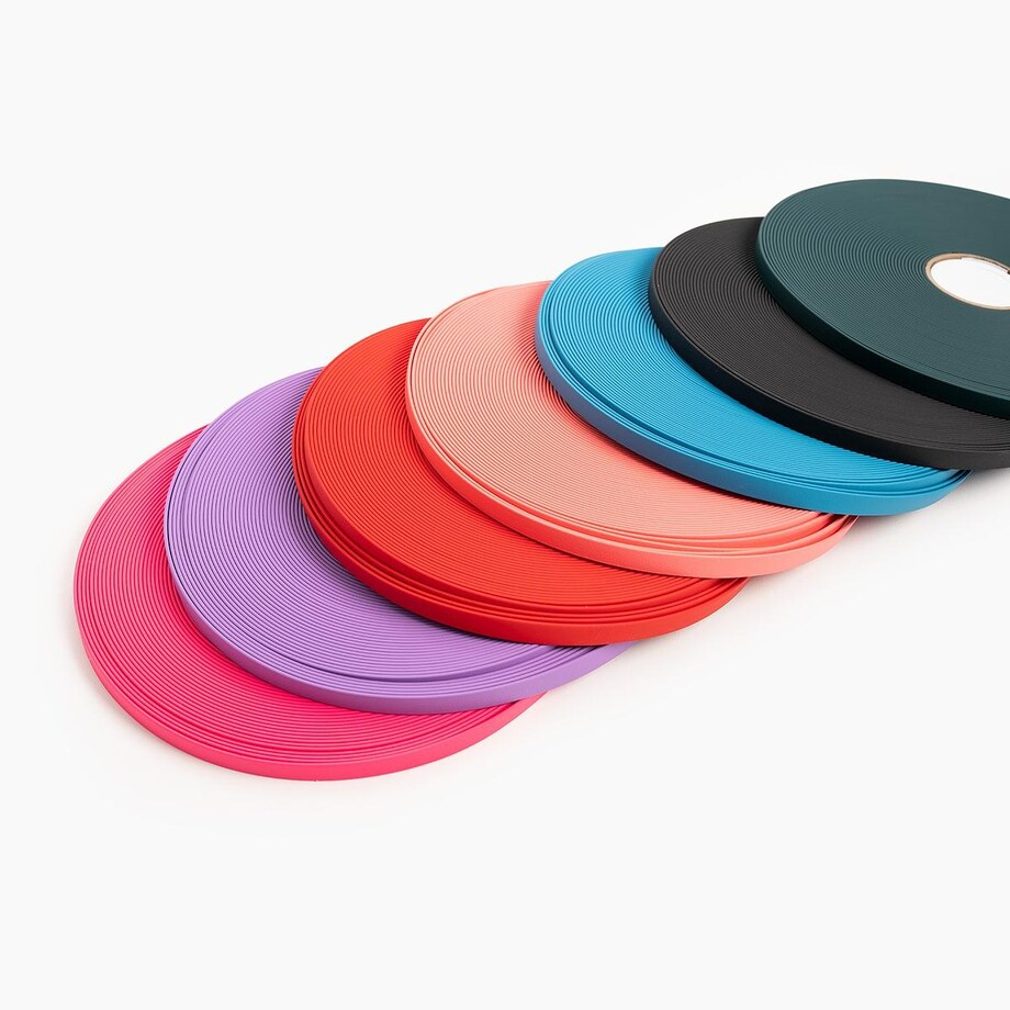 Smycz przepinana Biothane® dla psa lub kota "Turquoise with Lilac" - Rozmiar: M, Szerokość taśmy: 19mm