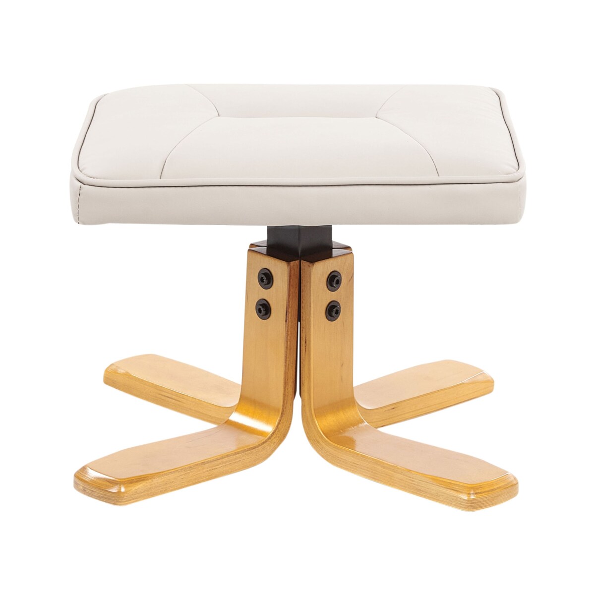 Fotel z masażem RELAXPRO Ekoskóra Jasnobeżowy