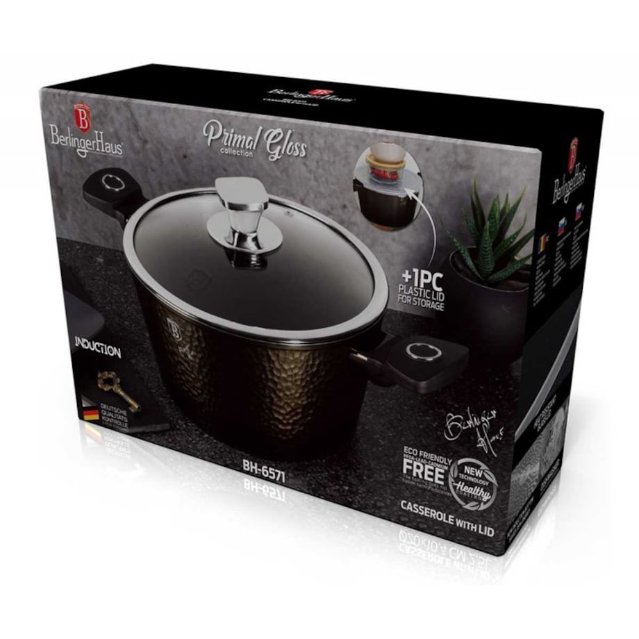 Garnek z pokrywką 20cm BerlingerHaus BH-6571 Primal Gloss
