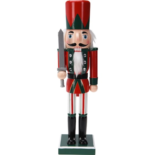 Dziadek do orzechów, figurka z drewna sosnowego, 38 cm