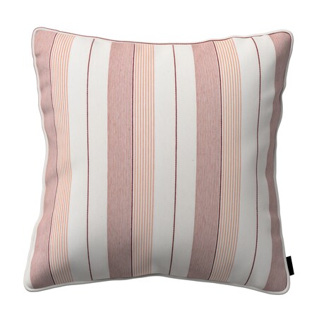 Poszewka Gabi na poduszkę 45x45 czerwone pasy