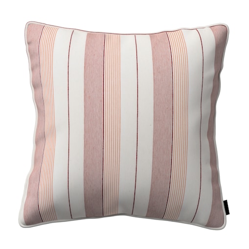 Poszewka Gabi na poduszkę 45x45 czerwone pasy