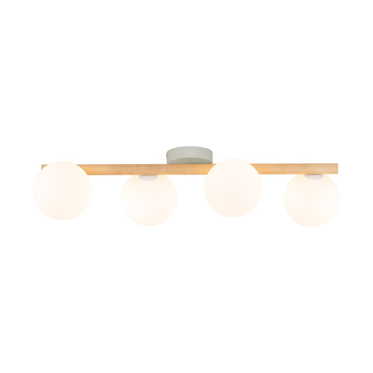 Lampa sufitowa ESTERA WOOD 5769 TK Lighting 4xG9 biała sosna 65 cm nowoczesna do salonu kuchni jadalni