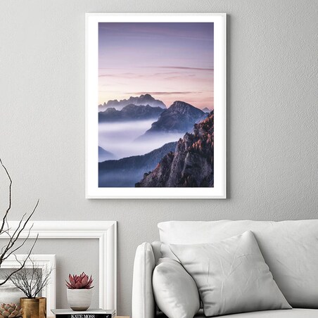 Poster Story, Plakat, Obraz - Mount Everest we Mgle, wymiary 50 x 70 cm
