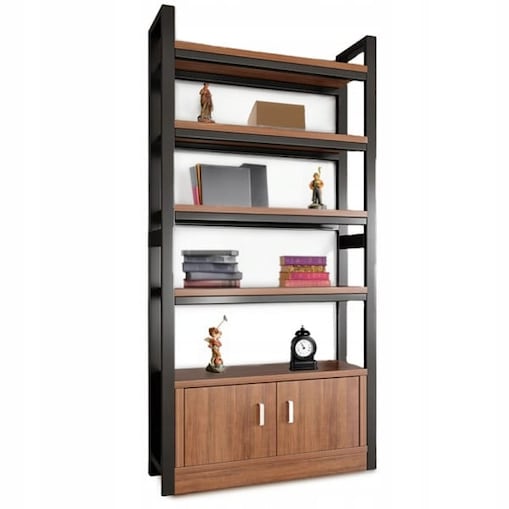 Regał industrialny stojący półka na książki loft 190 cm metalowa rama