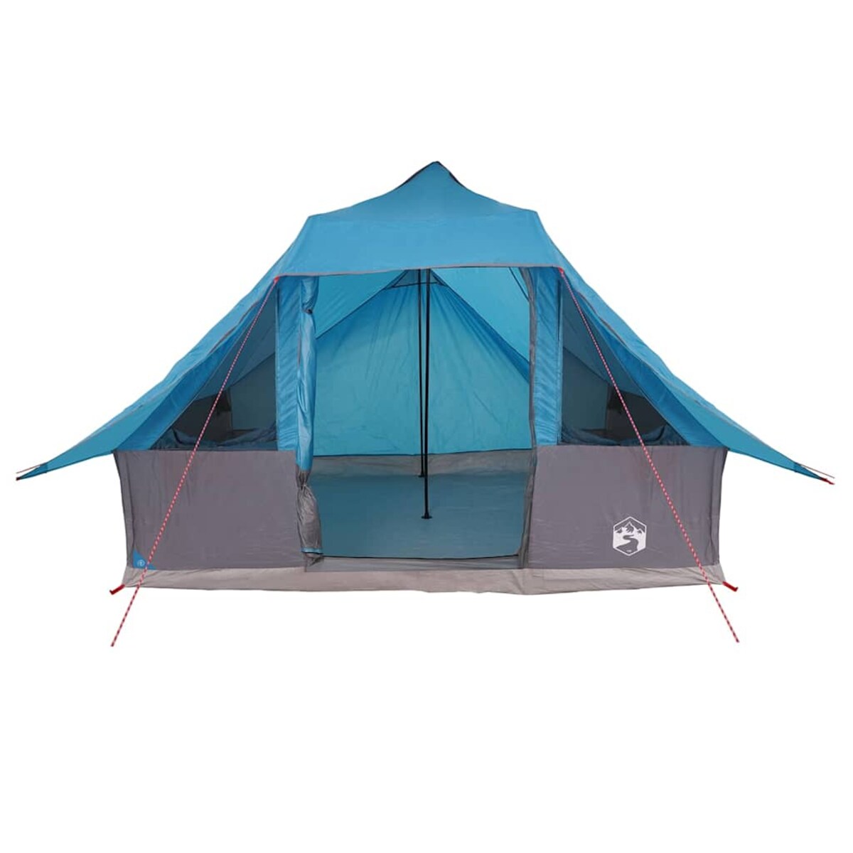 vidaXL Rodzinny namiot tipi z dachem Niebieski 364 x 281 x 257 cm