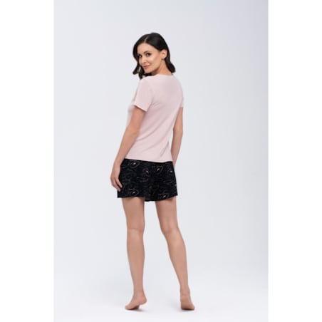 Komplet Koi Beżowo-czarny Beżowo-Czarny, M