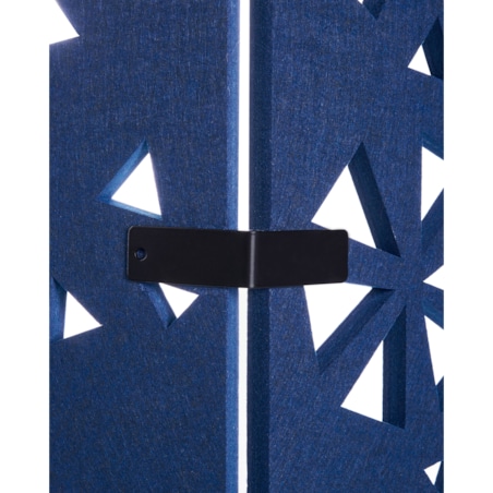 4-panelowy parawan pokojowy STARRY Granatowy 240 cm 180 cm