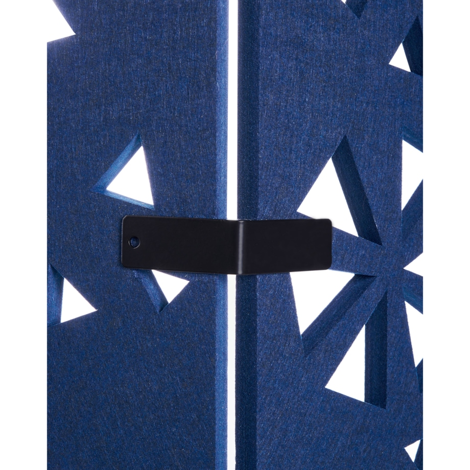 4-panelowy parawan pokojowy STARRY Granatowy 240 cm 180 cm