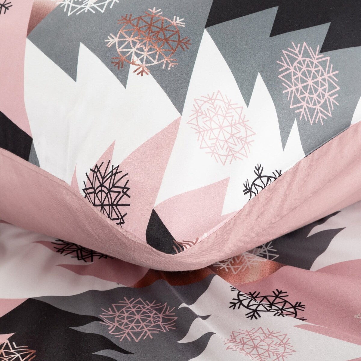 Komplet pościeli mikrowłókna, świąteczny, 220x200 cm, jasnopomarańczowy