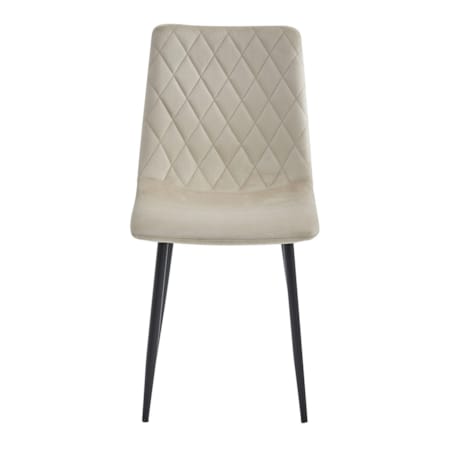 Krzesło Do Jadalni Kuchni Salonu Turin - Beż Aksamit