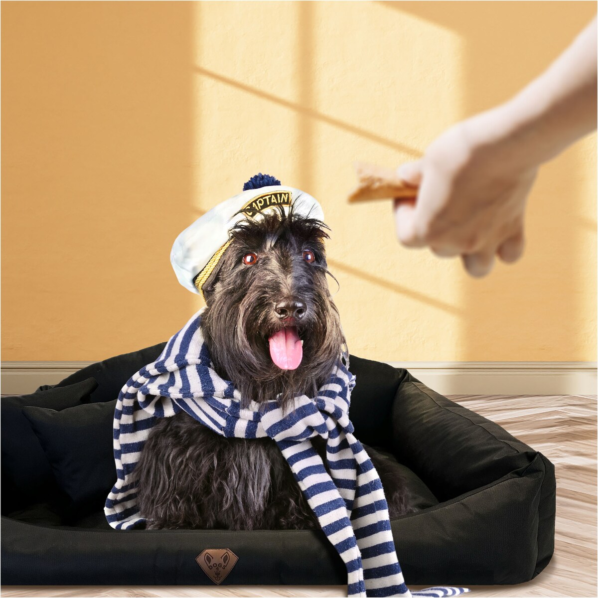 Legowisko Dla Psa Kanapa Posłanie Muszla 115X95 Cm Wodoodporne Poduszki Pikowane Czarne