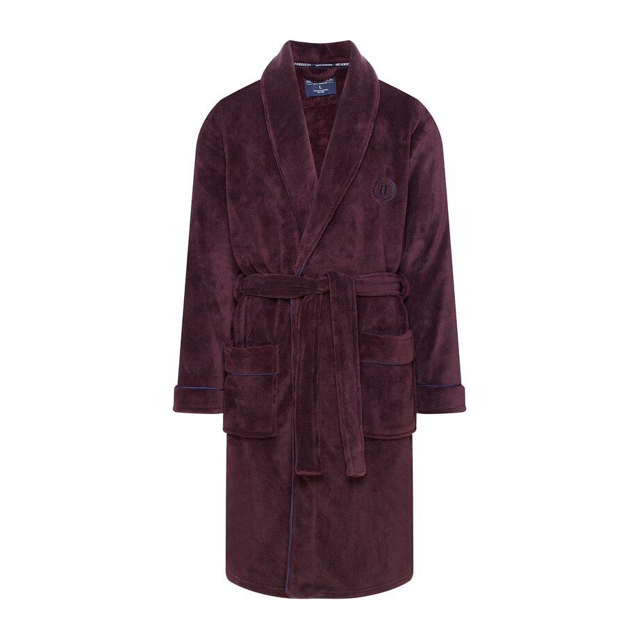 Szlafrok Hustle 41935-93X Bordowy Bordowy, XL