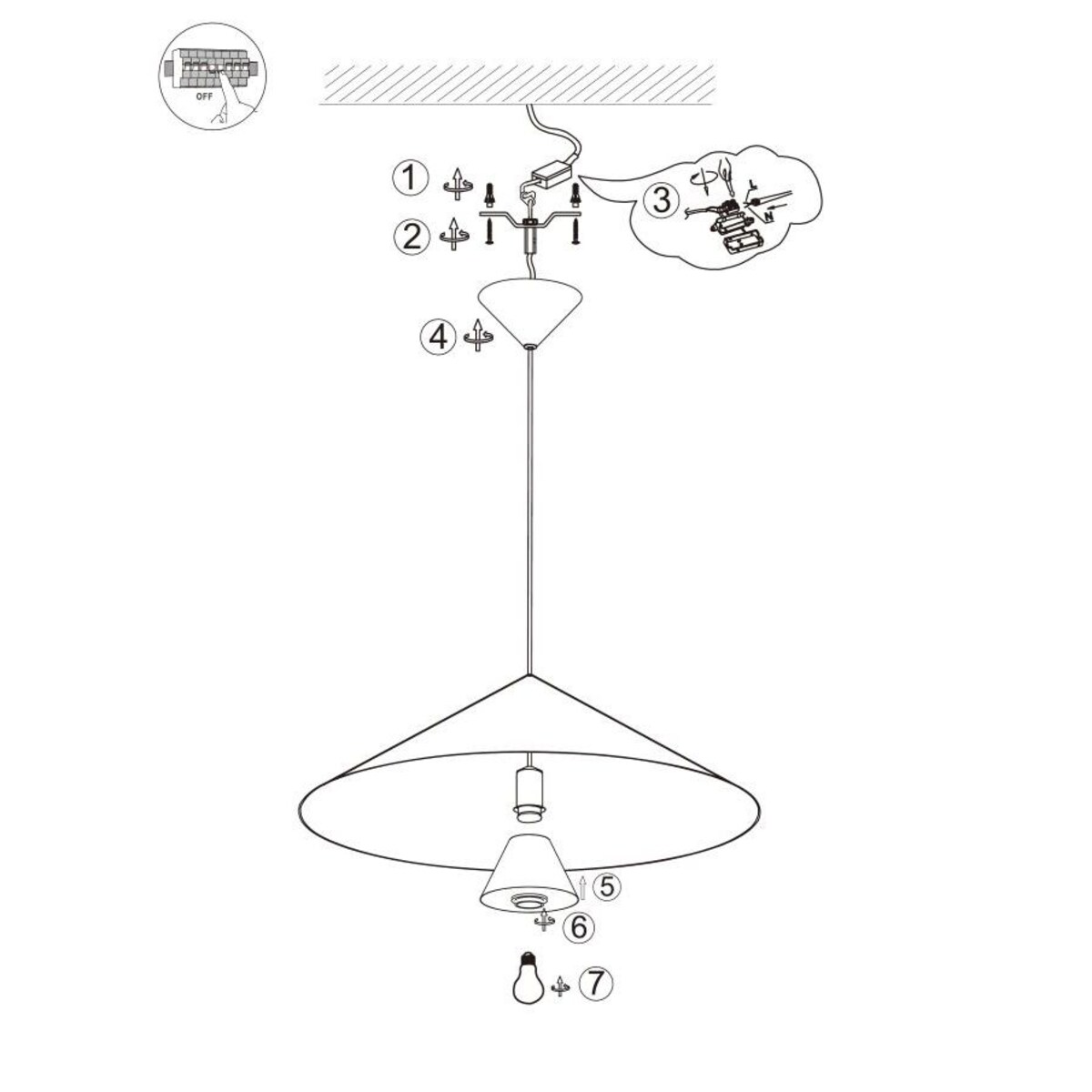 LAMPA WISZĄCA ALUMINIOWA LUMIRRA BRĄZOWA