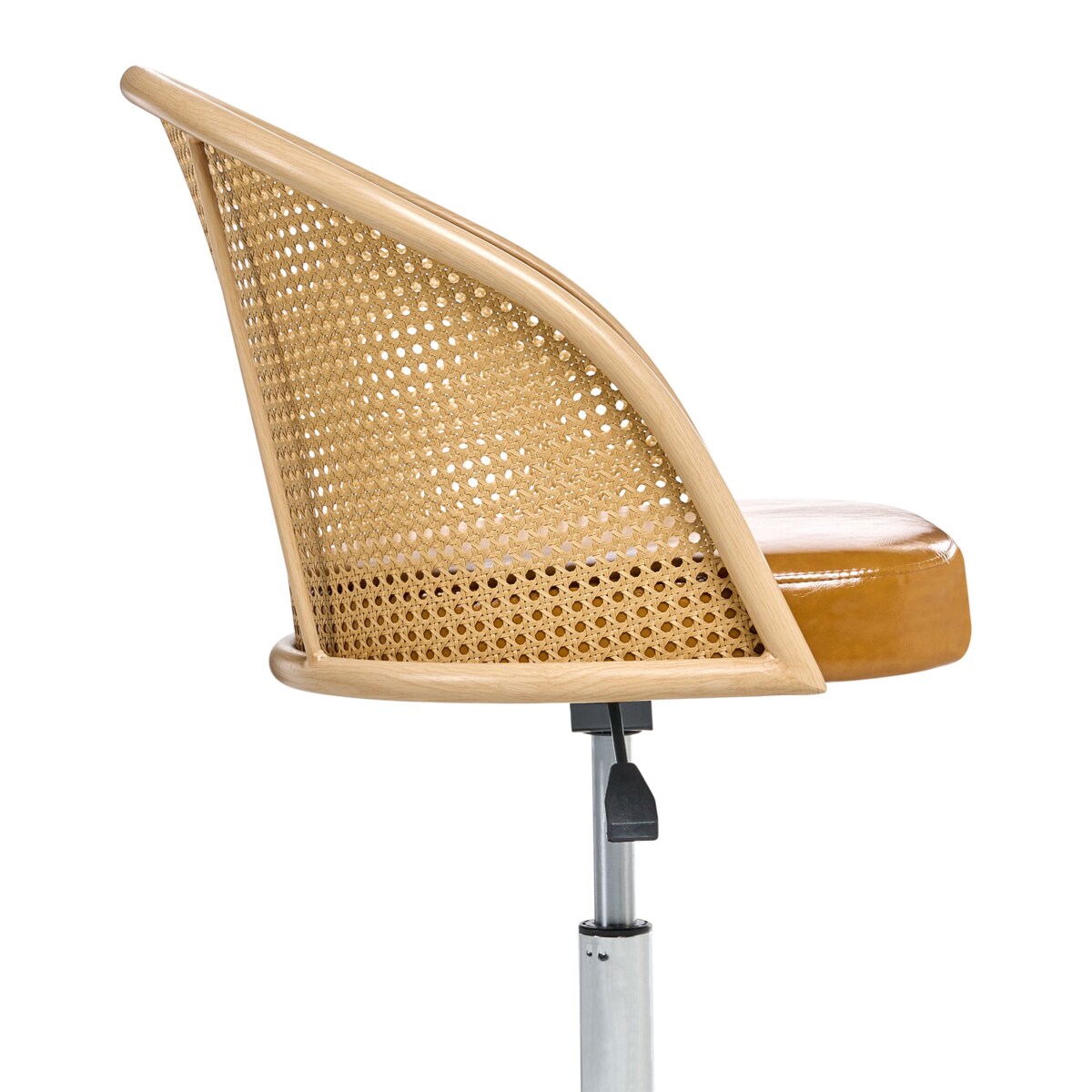 Krzesło obrotowe BALTIMORE Ekoskóra Brązowy