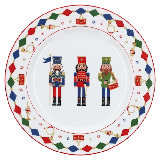 Taca okrągła do serwowania The Christmas Band - Biały, 31 cm