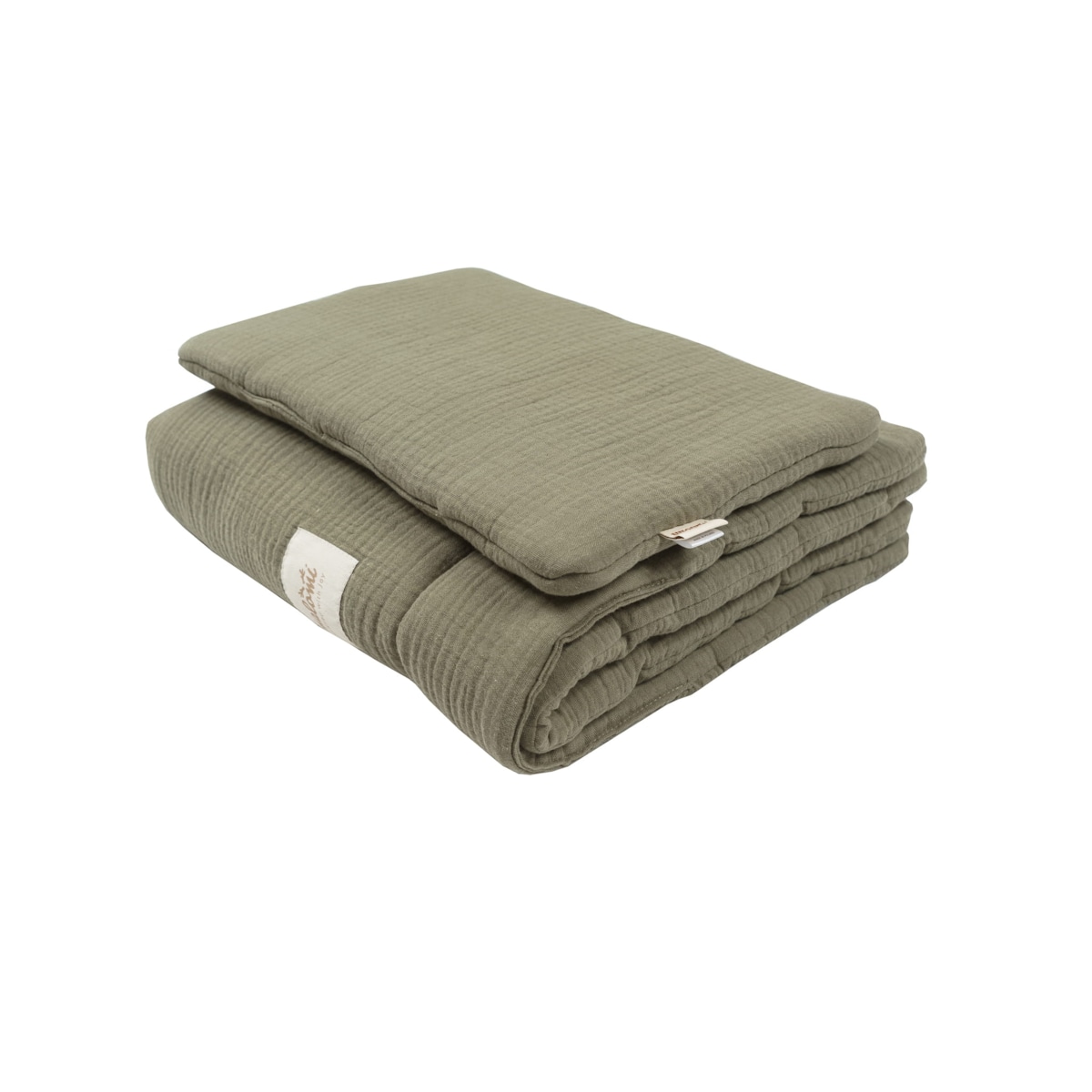 Pościel muślinowa z wypełnieniem forest green