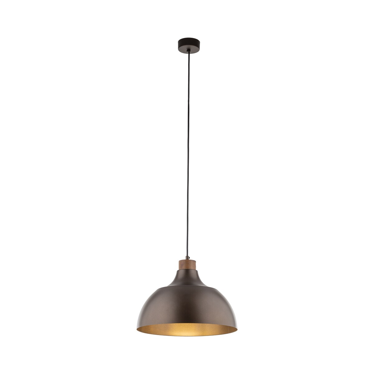 Lampa wisząca TK Lighting CAP BROWN 6926 brązowa E27 34 cm, regulowana wysokość do 170 cm