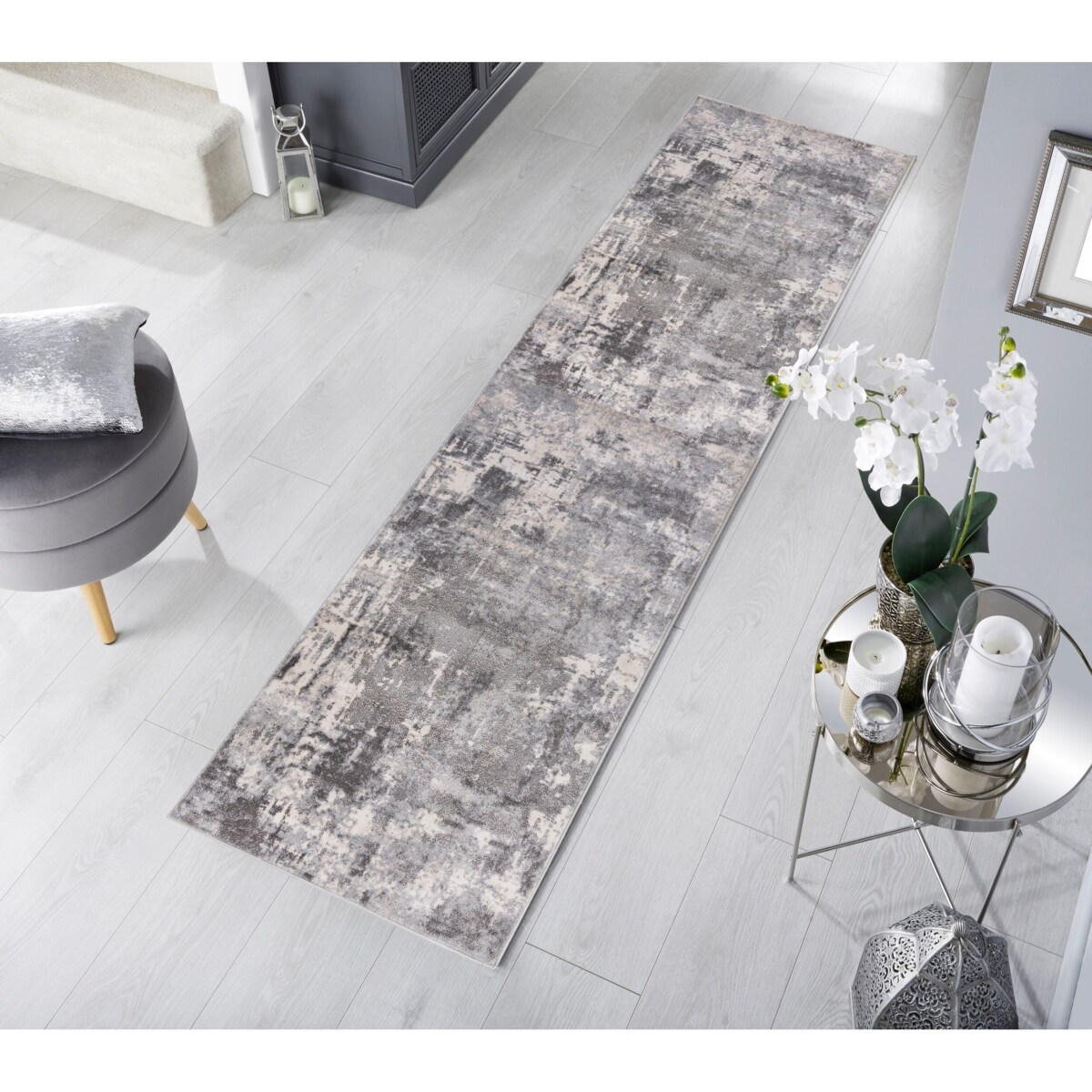 Dywan Nowoczesny Cocktail Wonderlust Szary 80x300