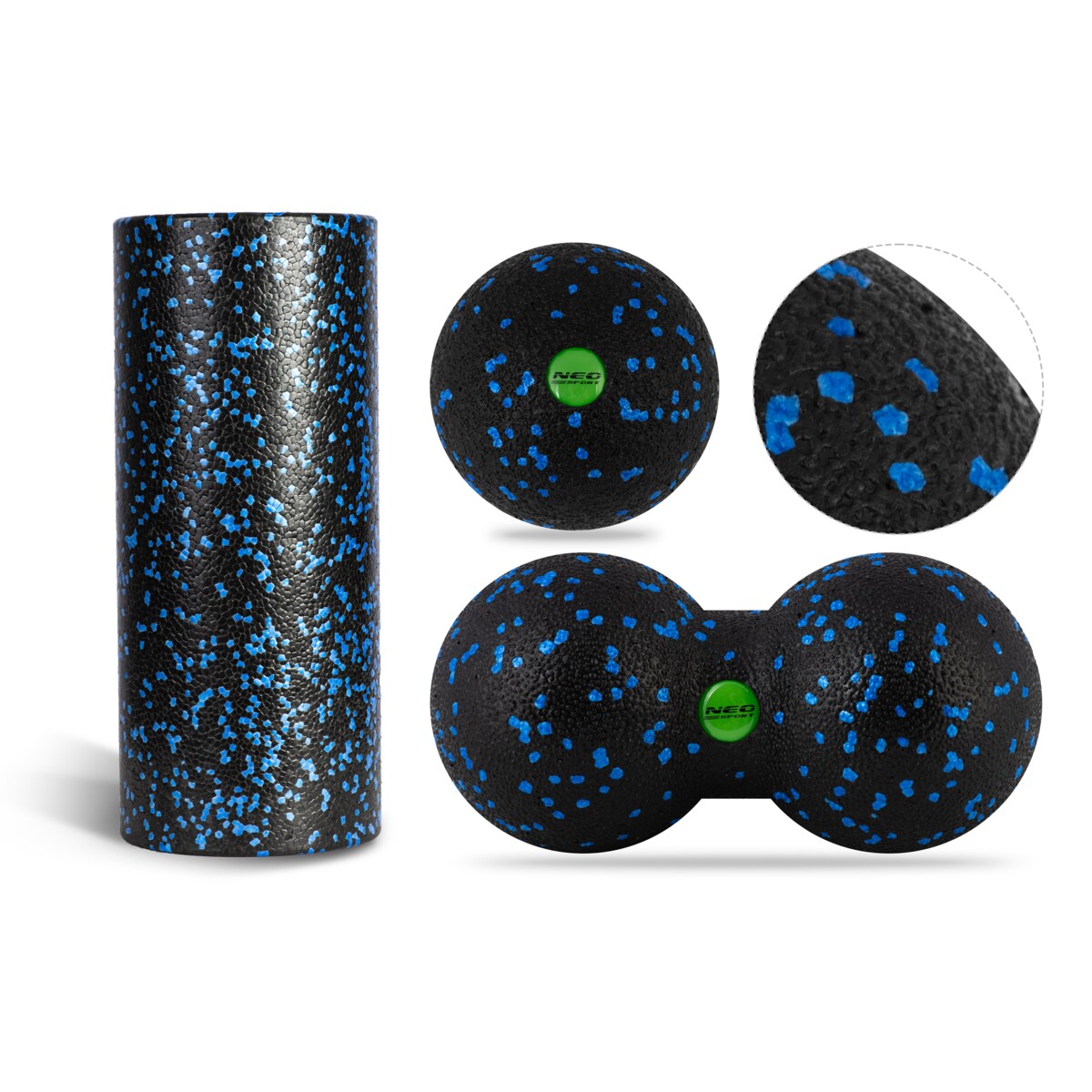 Zestaw roller + dwie piłki do masażu Neo-Sport