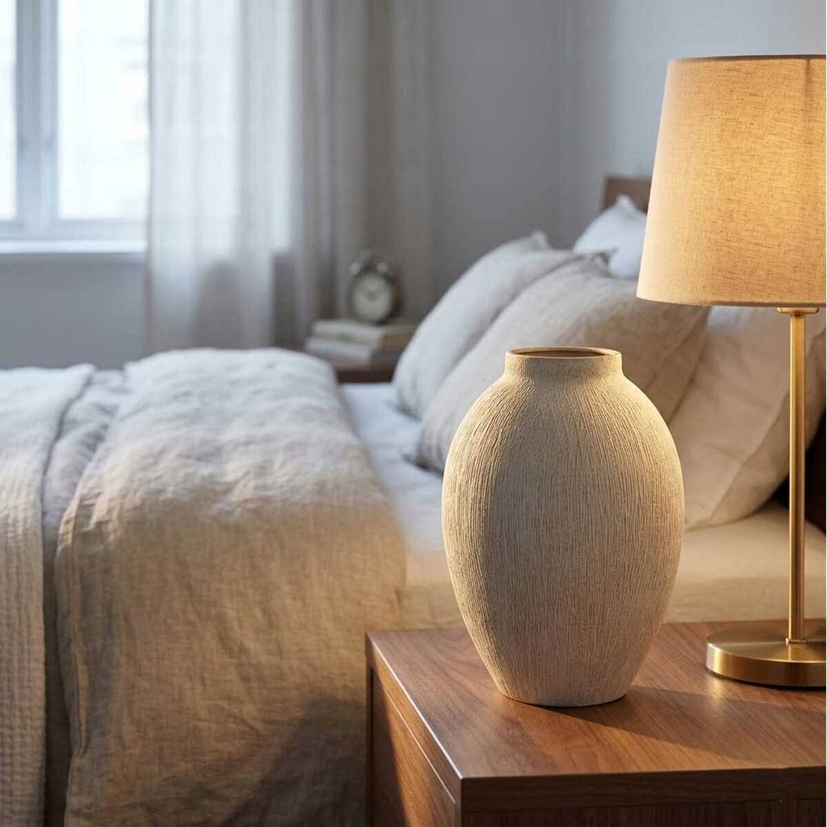 WAZON NA BUKIET KWIATY LOFT BIAŁY 25cm BOHO RETRO LOFT OZDOBA DEKORACJA