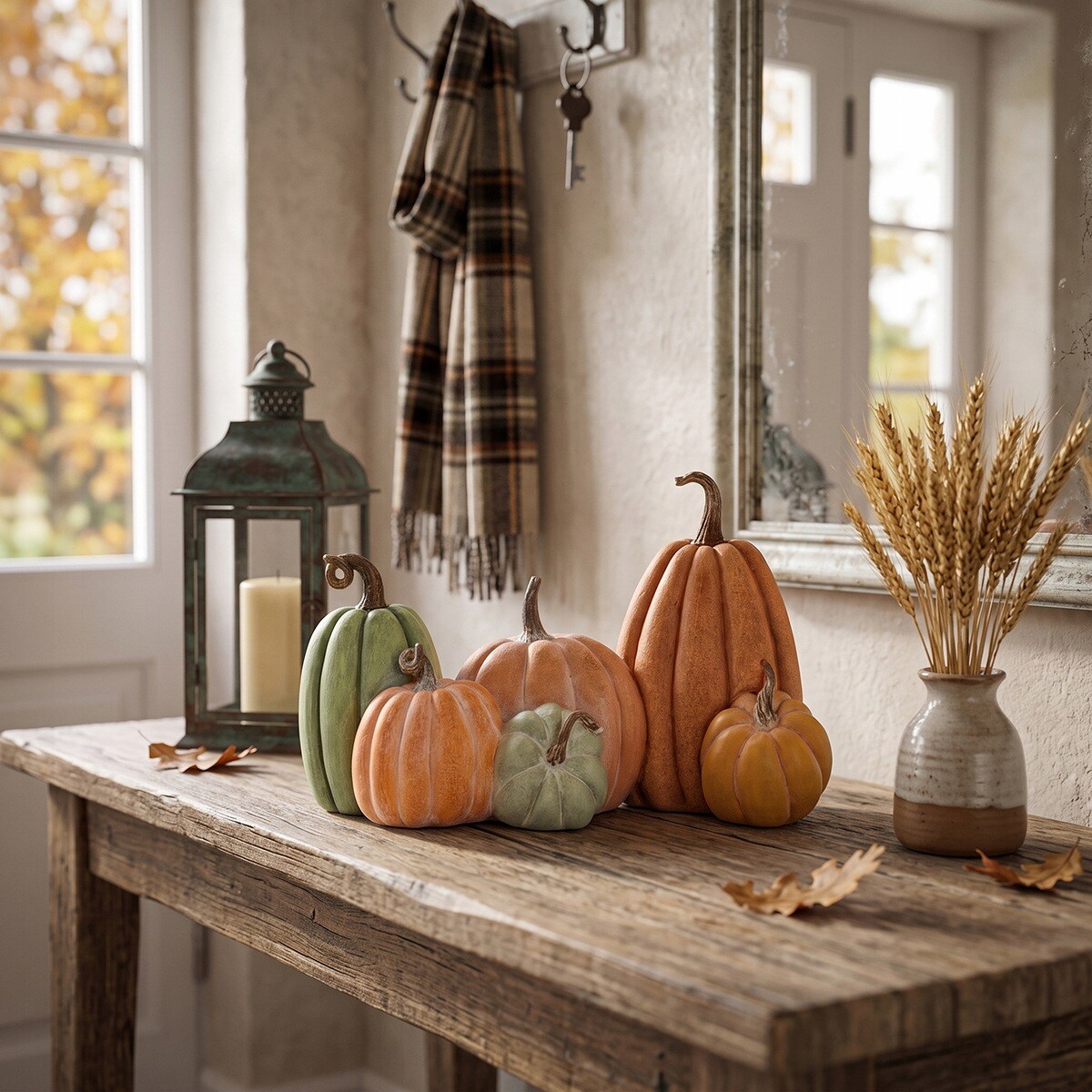 FIGURKA OGRODOWA WODOODPORNA DYNIA OZDOBNA NA HALLOWEEN JESIEŃ BALKON TARAS