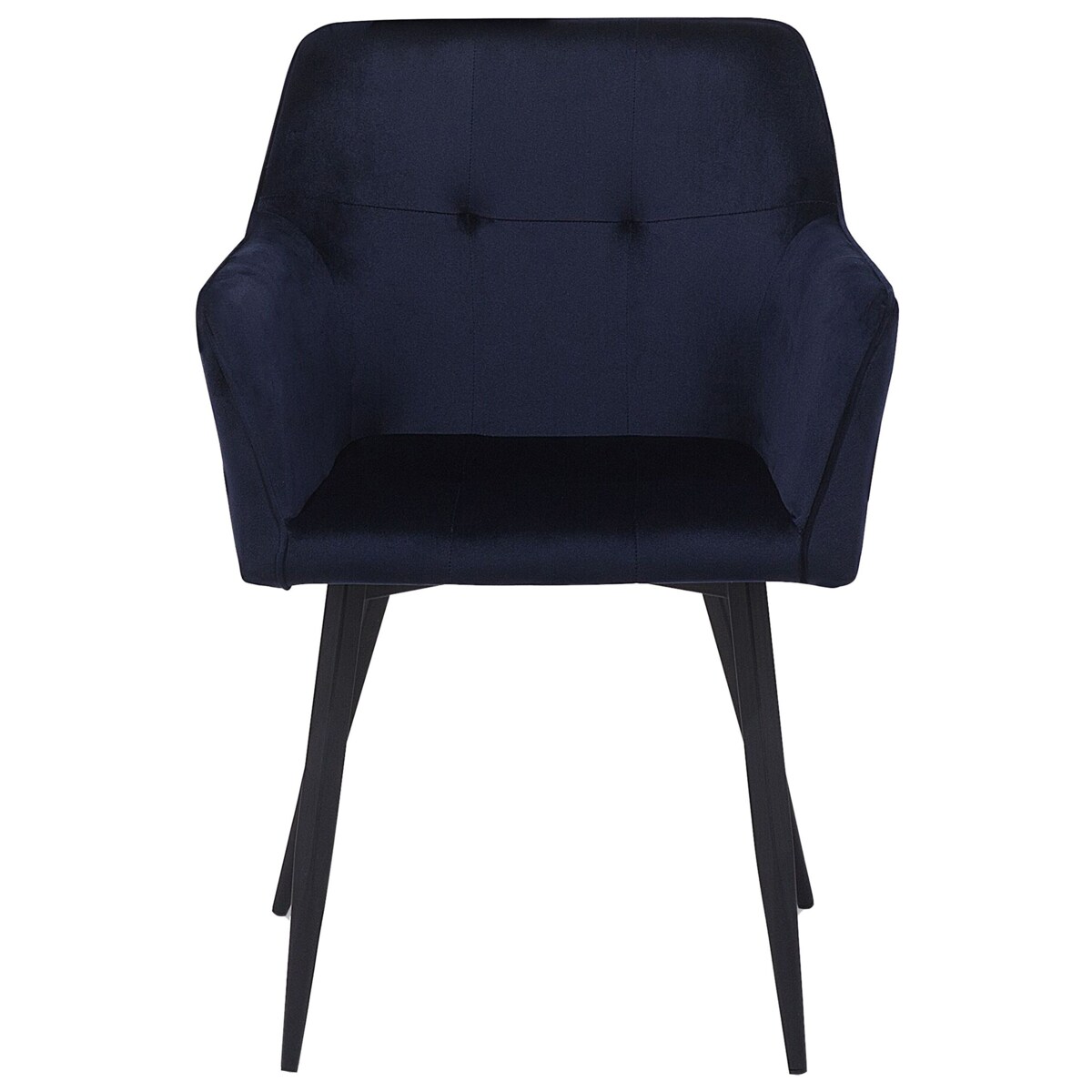 Zestaw 2 krzeseł welurowy niebieski JASMIN