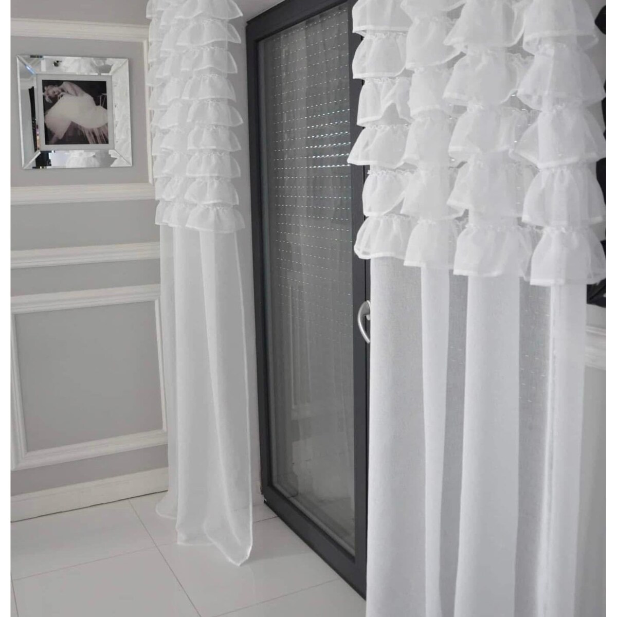 firana z falbanami od góry "aurora" 140x270 cm