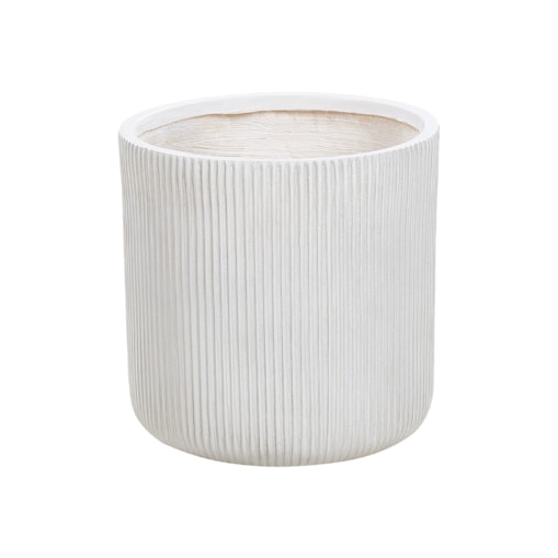 Doniczka okrągła ⌀ 37 cm złamana biel OREOI