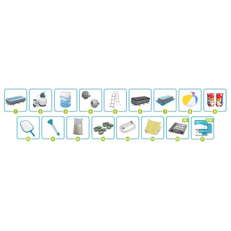 Basen ogrodowy stelażowy pompa piaskowa 404x201x100cm Bestway zestaw 17w1