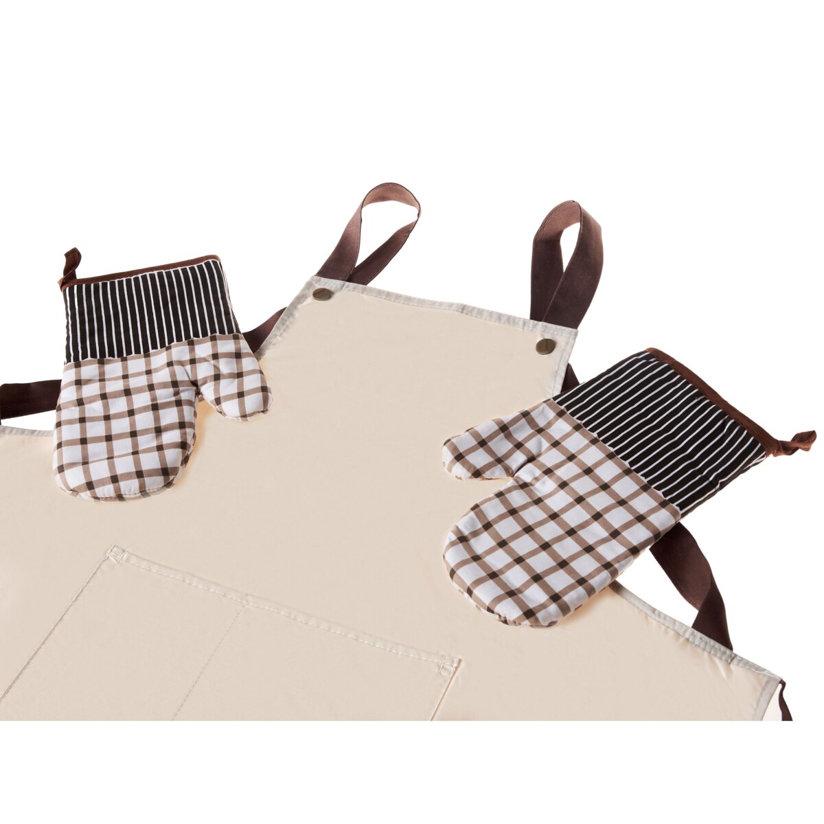 Zestaw tekstyliów kuchennych LACTUCA Beżowy