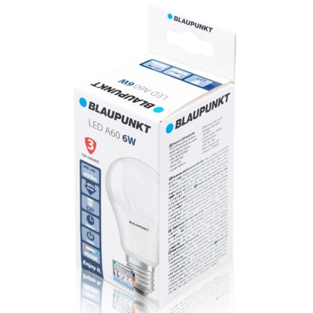Zestaw ledowych żarówek E27-6W-NW-10 10 szt 6W białe, Blaupunkt