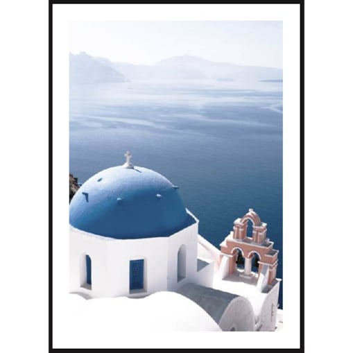 Poster Story, Plakat, Obraz - Santorini, wymiary 21 x 30 cm