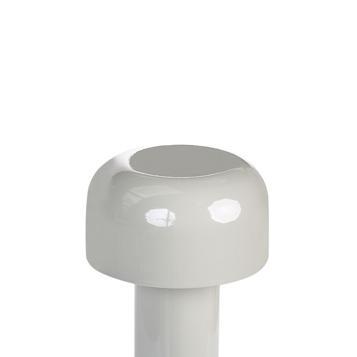 Bezprzewodowa lampa stołowa metalowa szara BESOS