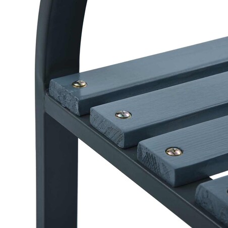 vidaXL Krzesła ogrodowe, 2 szt., szare, drewno