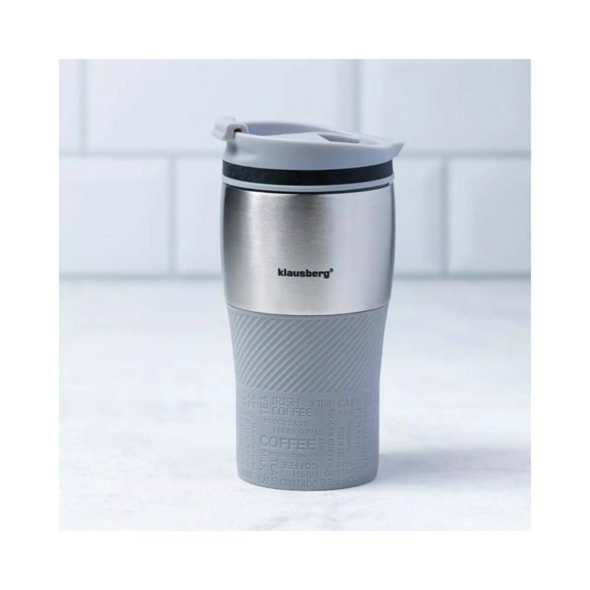 Kubek termiczny mały 280ml KLAUSBERG szary