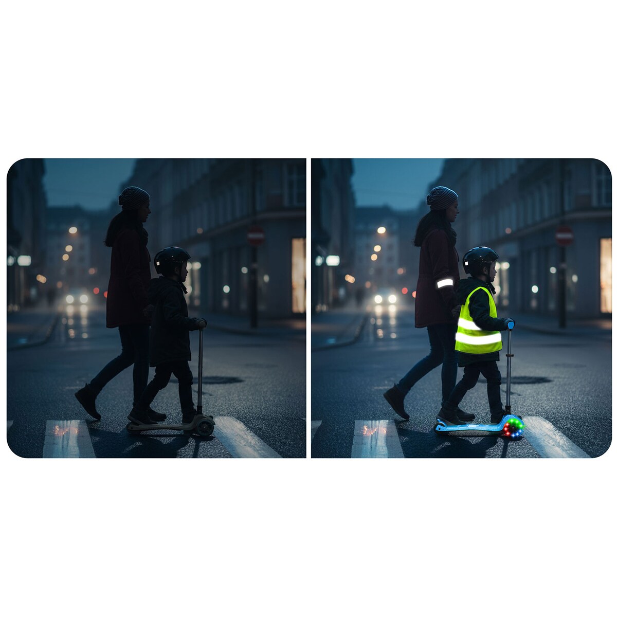 Hulajnoga trójkołowa dla dzieci Ricokids Jelly balansowa świecąca w ciemności 765902