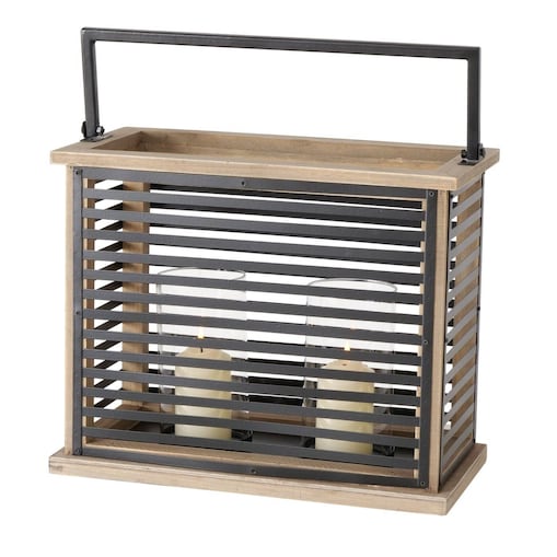 Lampion metalowy ażurowy LUNIS