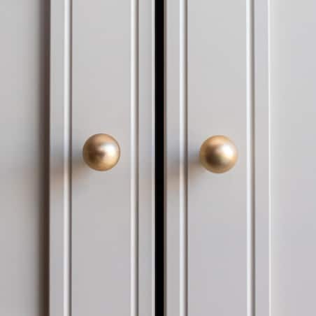 Gałka do mebli złota uchwyt meblowy okrągły klasyczny szczotkowany 23mm