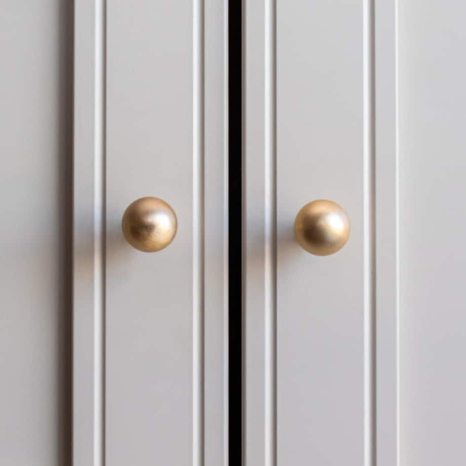 Gałka do mebli złota uchwyt meblowy okrągły klasyczny szczotkowany 23mm