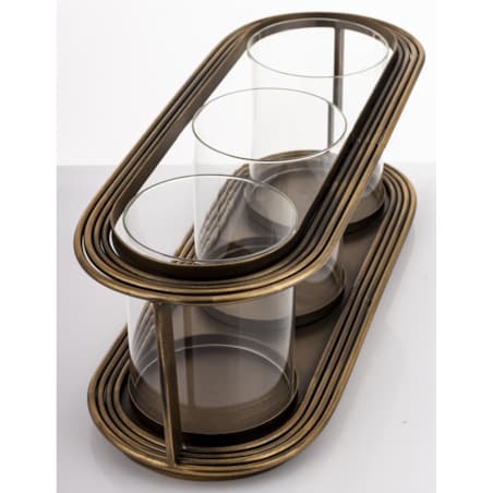 Świecznik z 3 lampkami SIBONA 17X49X19 cm