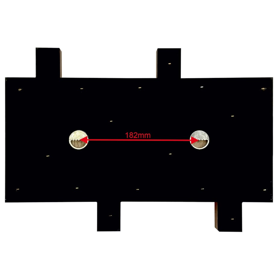 Wieszak ścienny na ubrania Lamele Mini 40cm brązowy