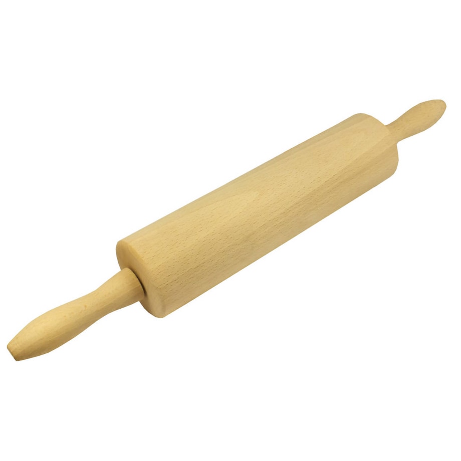 Drewniany wałek do ciasta z metalową osią, 25 x 6,5 cm