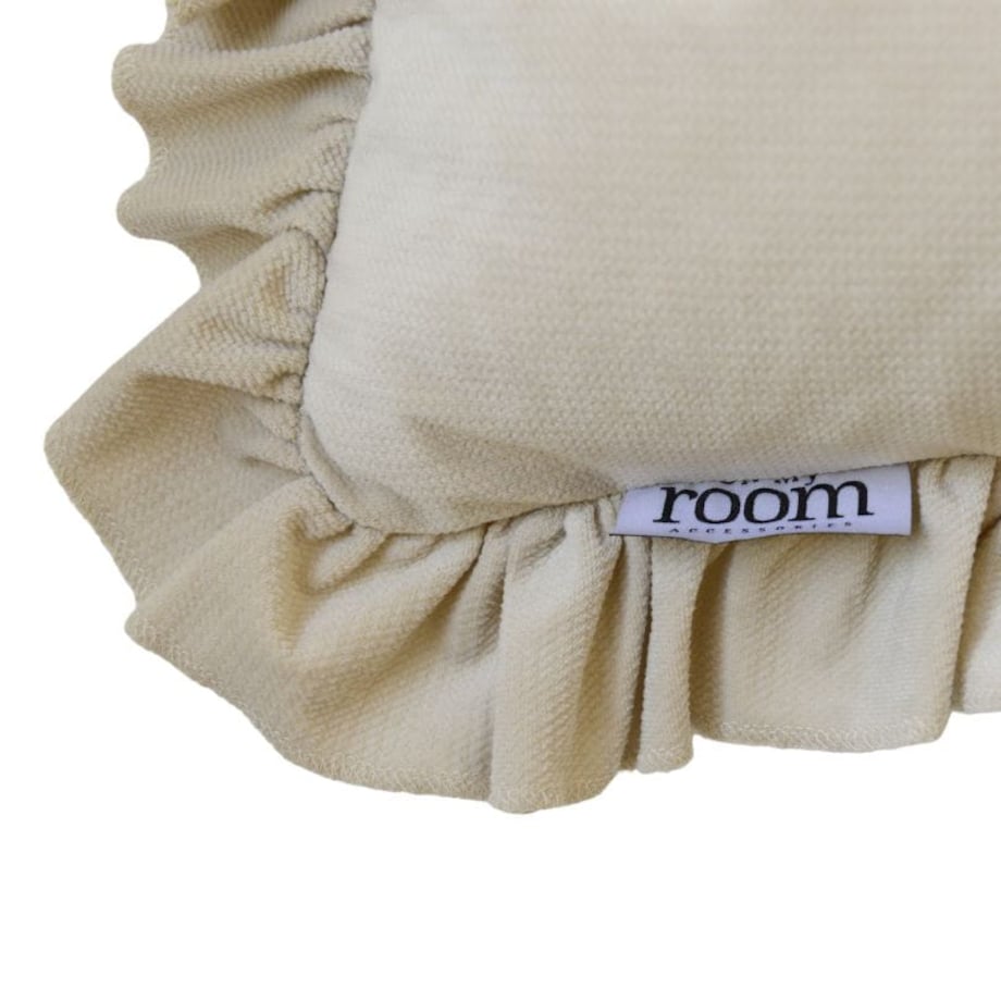 Poszewka Pościel Na Poduszkę Jasiek Z Falbanką 40X40 Jasny Beż