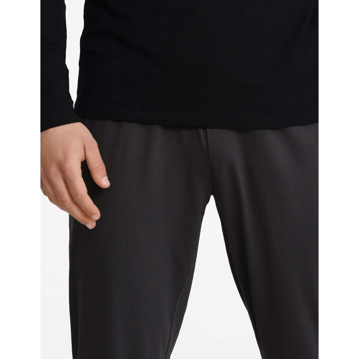 Piżama Insure 40963-99X Czarno-Ciemno Szara Czarno-Ciemno Szary, XL