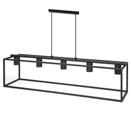 5-punktowa metalowa lampa wisząca, e27 loft 125 cm